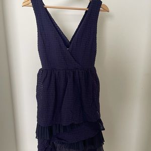Blue navy layered dress